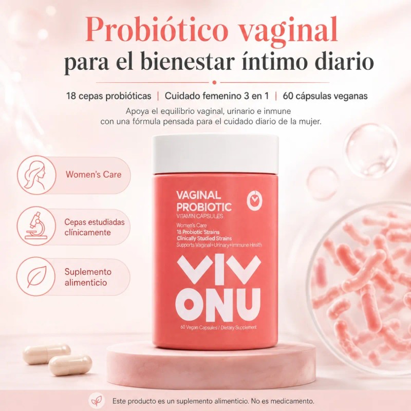 Probióticos Femeninos Vitaminas Nutrición Antioxidante