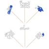 12 PCS 2025 Graduation Centerpiece Sticks Diploma Done Congrats 2025