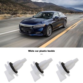 The Lord of The Tools 30 Pieces Side Trim Sill Clips Rocker Strip Wheel Housing Holder White Plastic with Sponge Seal 91513SM4000 Compatible with Honda Accord Civic CR-V Odyssey Prelude