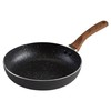 IMUSA USA Woodlook 12" Black Stone Fry Pan Handle and