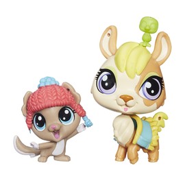 Littlest Pet Shop Pet Pawsabilities Yaya Peru and Softly Knox Doll
