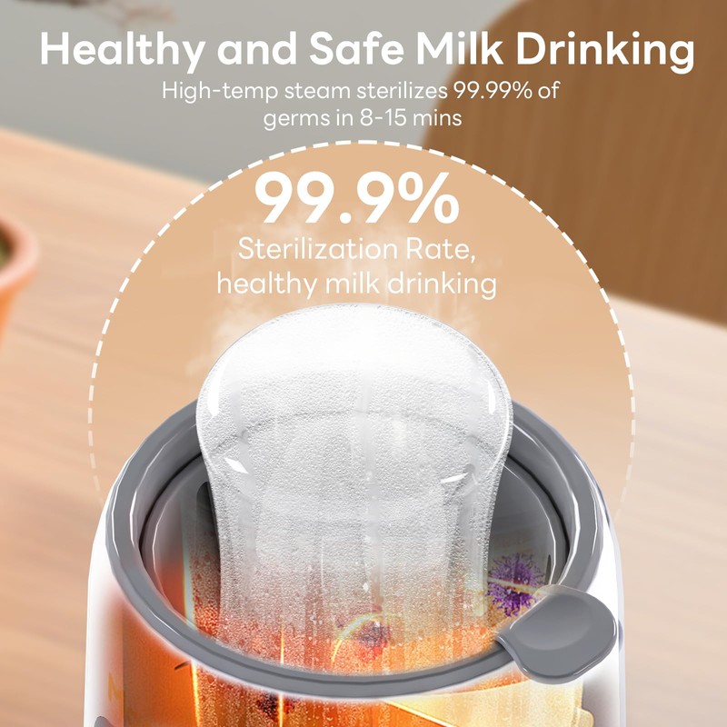 Bottle Warmer,8-in-1 Fast Baby Bottle Warmer for Breastmilk and Formula,Milk