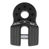 Flat Winch Shackle Mount with 16000LB Rubber Side Guard, Aluminum