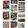 Tiardey 10PCS 3D Floating Frame Display Holder Stands PE Film
