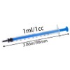 MEETOOT - 50 jeringas de plástico azul de 1 ml