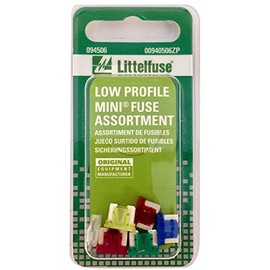 Littelfuse 00940506ZP Low Profile Mini Fuse Assortment, 6 Piece