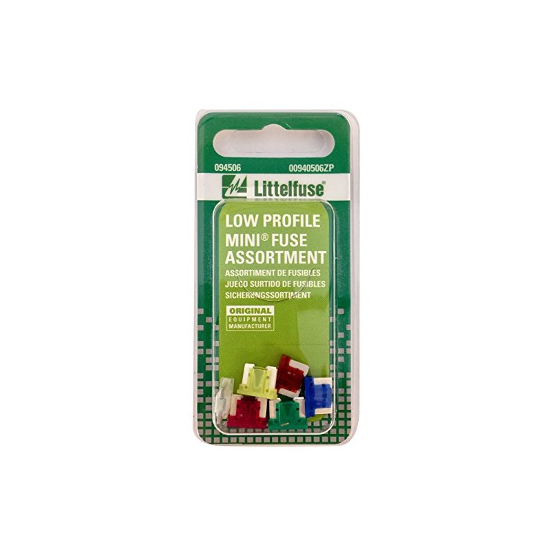 Littelfuse 00940506ZP Low Profile Mini Fuse Assortment, 6 Piece