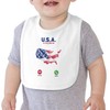 fabulous Organic Cotton Baby Bib USA Is Calling Me Flag
