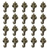 INCREWAY Push Pin Hangers, 20Pcs Bronze Flower Shaped Push Hook