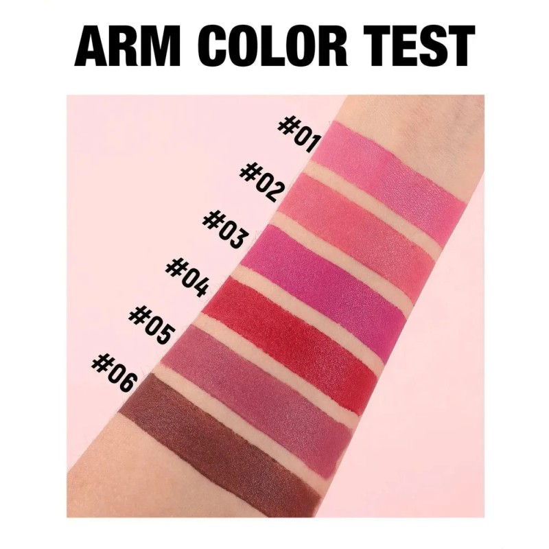 Ii Kit 6 Labiales Mate Barra Delgada Indeleble Sedoso ~