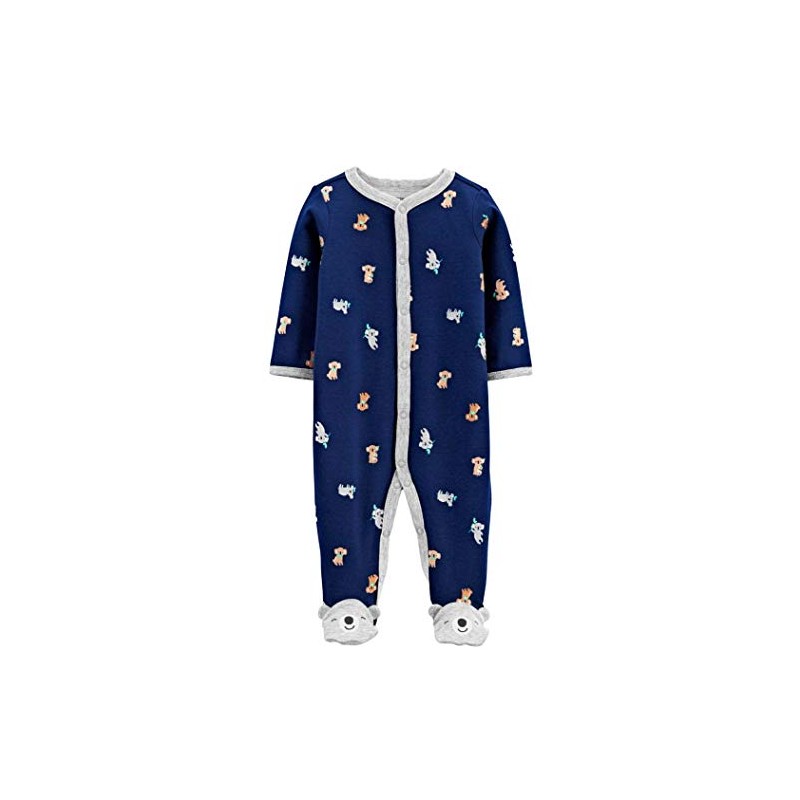 Carter's Baby Boys' Cotton Snap-up Sleep N Play (Navy Blue/Koala)