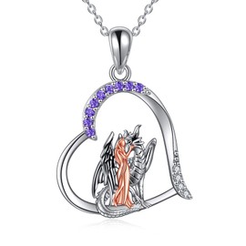 Dragon Pendant Necklace Gifts for Women 925 Sterling Silver Women and Dragon Necklace Jewelry for Women Daughter (A-Dragon)