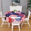 BZKIER Striped Tablecloth 4th of July Stars & Stripes Tabletop