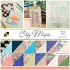 DCWV PS-002-00025 City Maps Paper Stack, Multicolor