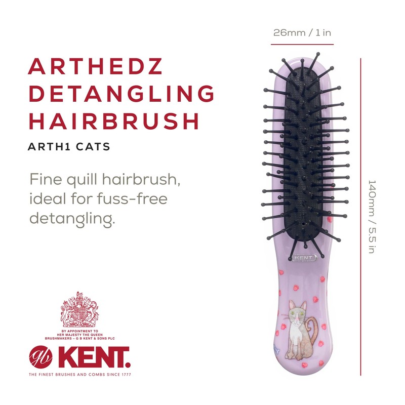 Kent ARTH1 Baby Hair Brush, Hair Brush for Kids, Small