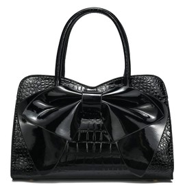 JHVYF Purses for Women Fashion Handbag Ladies Satchel Bags PU Leather Top Handle Shoulder Tote Bags, 6# Black, Large