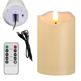 Vela recargables sin llama, Velas Eléctricas Sin Llamas, Velas Led, Vela Electricas, Porta Decorativas para Recuerdos, Cumpleaños, para Decoraciones Navideñas en Hogar, Bodas, Fiestas, Pascua