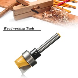 Mesee 1/4 Inch Shank Flush Trim Template Router Bit, Hinge Mortising Plunge Bearing Router Bit Cutter Woodworking Milling Tool, 3/4" Cutting Diameter