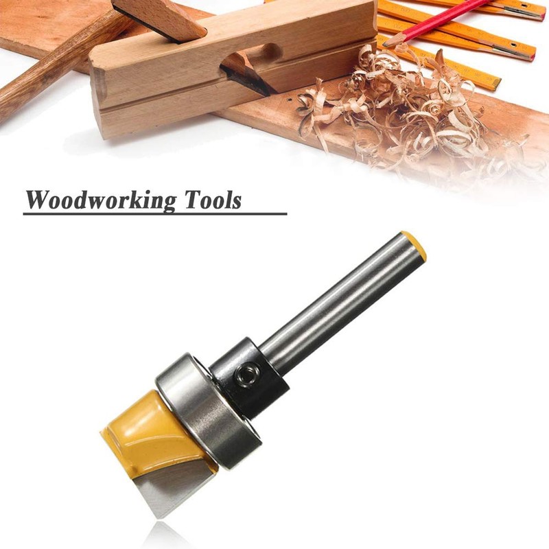 Mesee 1/4 Inch Shank Flush Trim Template Router Bit, Hinge