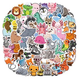 Stickers for Water Bottles,120 PCS Waterproof Vinyl Animal Stickers for Kids, Skateboard,Laptop Sticker for Girls Boys Classroom Prizes