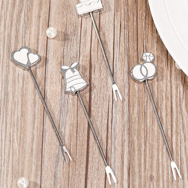 ARFUKA Fruit Forks Fruit Pick Stainless Steel Cute Cartoon Fruit