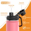 SASEUM Kids Sport Water Bottle 18oz Stainless Steel Double Wall