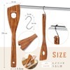 kicoriya Wooden Spatula, Spatula, Slotted Spatula, With S Hooks for