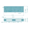 FEPS FE-RS001 Repair Strike Plate for Room Door Repair Angle