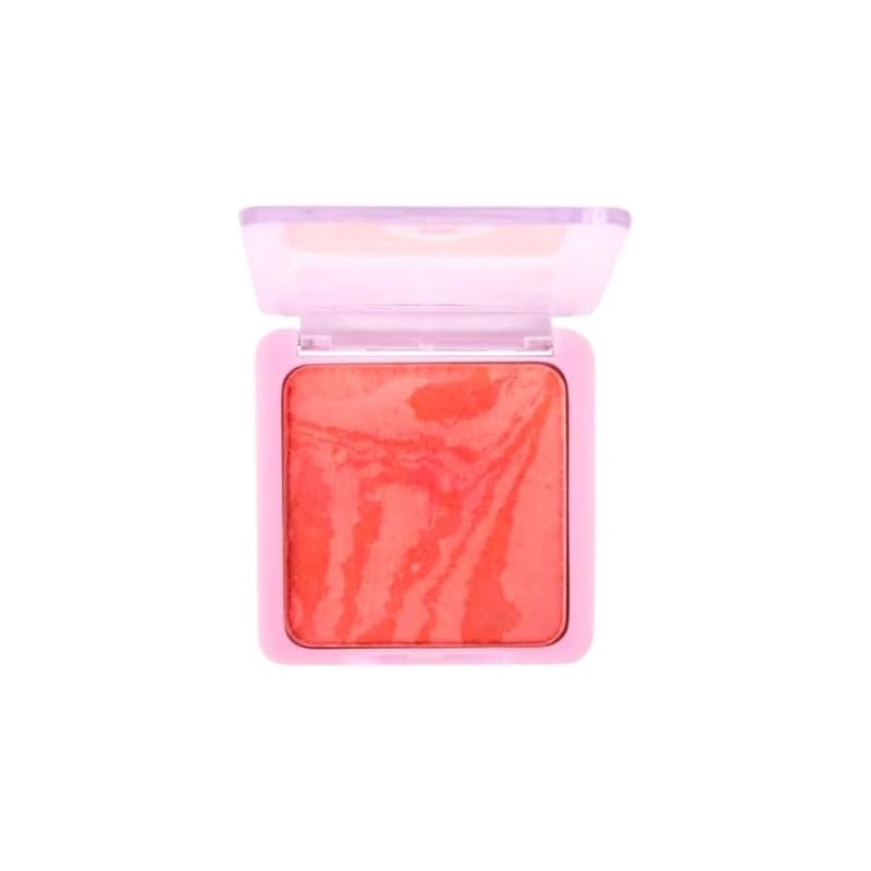 RUBY ROSE Rubor Compacto en Polvo, Tono Naranja, Textura Satinada,