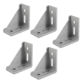 (Pack of 5) 4080 Series Corner Angle Aluminium Profile Connector Set Aluminium Alloy T Slot L Bracket Aluminium Extrusion Accessories