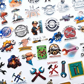 Funny Mechanic Decal Tool Box Stickers Cool Wrench Repairman Graphics Humor Welding Helmet Decals