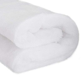 sourcing map Speaker Sound-Absorbing Cotton Polyester Fiber Interior Insulation DIY HIFI Replacement 62x100cm White