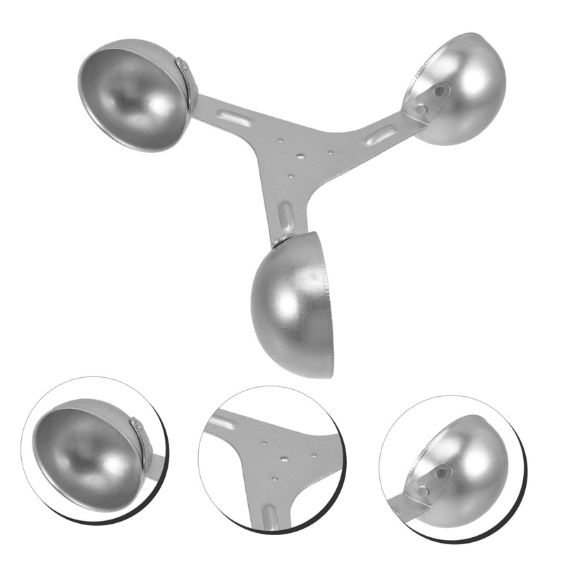 Kisangel 3-Cup Wind Speed Meter Cup Metal Anemometer Sensor for