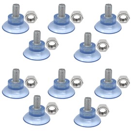 10pcs Plastic Suction Cup Strong Suction Cup with M8X13mm Screw, for Table Glass Tops,with 10pcs M8 Hexagon Nut(Suction cup Dia:30mm/1.18in）