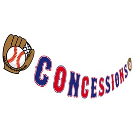 Baseball Concessions Banner, Birthday Party Concessions Sign, Baby Shower Table Decorations…
