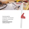 18 Inch Woodworking Edge Ruler with Fixator Serrated Design Angle