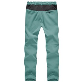 JHMORP Women's Snow Ski Pants Waterproof Fleece Lining Insulated Winter Hiking Snowboarding Pants (Emerald Green,CA XXL)