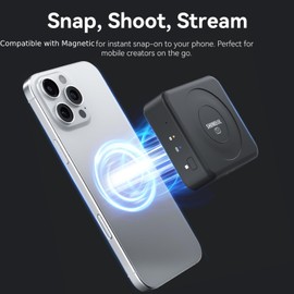 SHIMBOL TP NΑNA Wireless Video Transmitter Receiver System - 150 m Wireless Transmission, 60 ms Latency, HDMI In/Output, Compatible with Magnetic for Camera & Smartphone (Black)