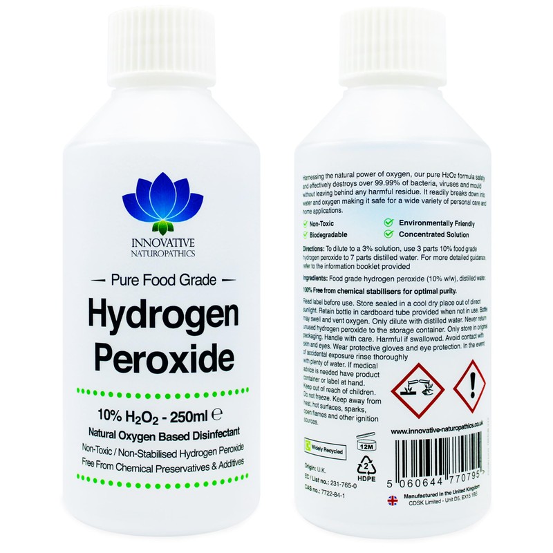 Innovative Naturopathics Food Grade Hydrogen Peroxide - Purest Grade 10%