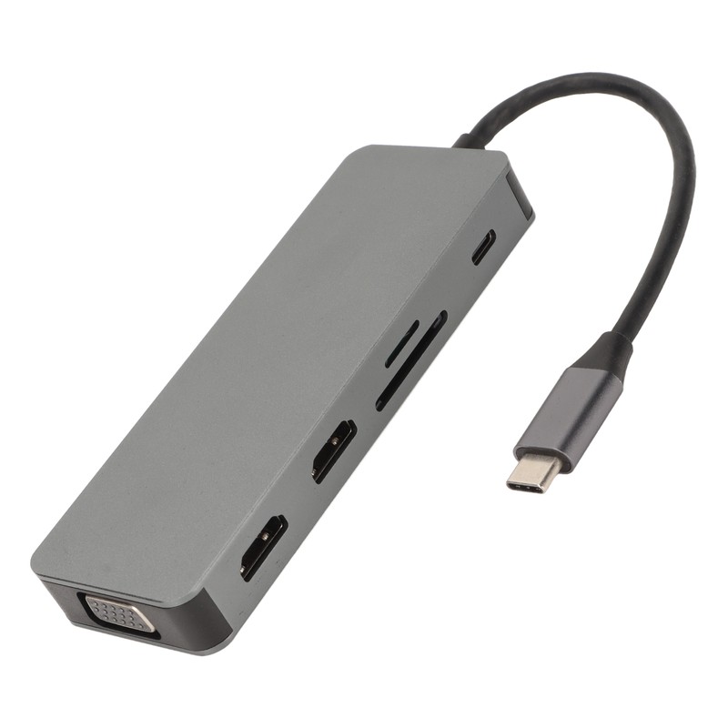 USB C Hub USB C to 3USB 2xHDTV VGA USB