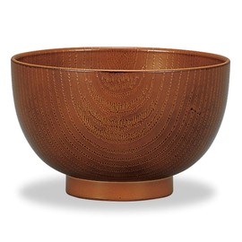 Yamanaka Lacquer M17364-2 Natural Range Keyaki Heather Large Soup Bowl, Light Brown