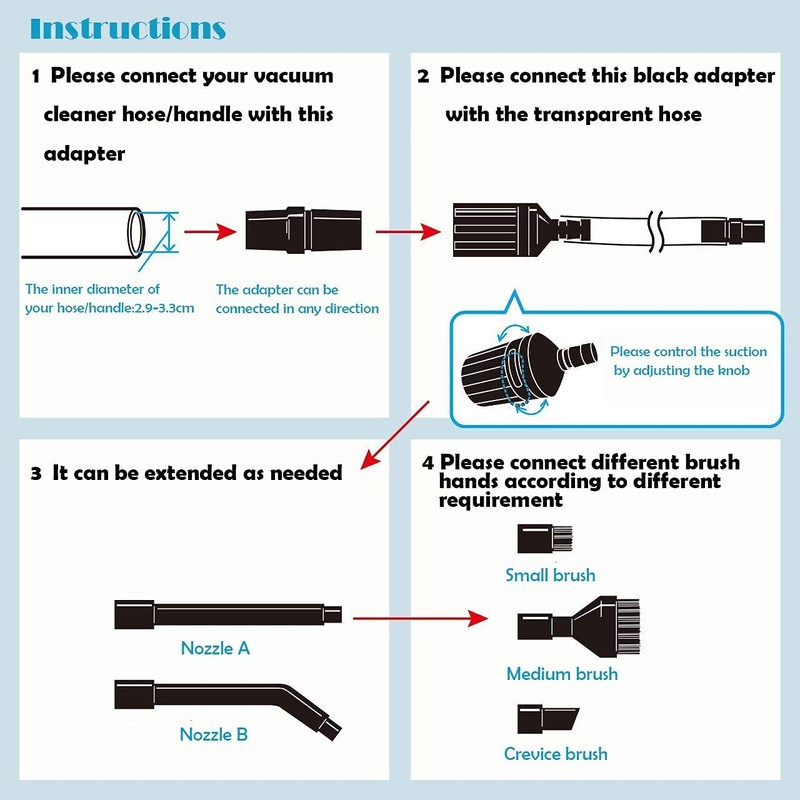 EZ SPARES Micro Vacuum Accessory Kit,Compatible with Dyson V11 V10
