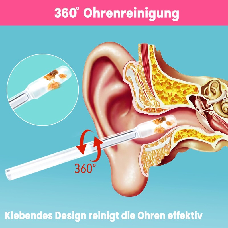 Earwax Remover Sucker 24 Pieces Ear Wax Sucker Ear Wax