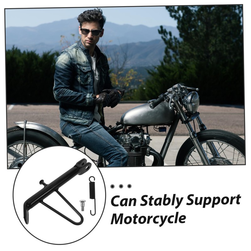 ULTECHNOVO Motorcycle Kickstand Support Adjustable Side Stand for Dirt Bikes