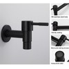 G1/2 Wall Mounted Cold Water Tap 304 Stainless Steel Single