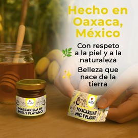 Ga Tlali – Mascarilla Nutritiva Miel y Plátano 30g – Hidratación Facial – Hecha a Mano – Hipoalergénica – Todo Tipo de Piel – Sin Parabenos ni Gluten