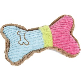 LNYMZD Blue-Pink Pet Plush Chew Product Teeth Cleaning Bite Resistant Dog Accessory Bone Shape Dog Training Chew Toy for Dog Accessories Supplies