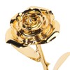 24K Gold Plated Rose Clear Texture Romantic Exquisite Long Lasting