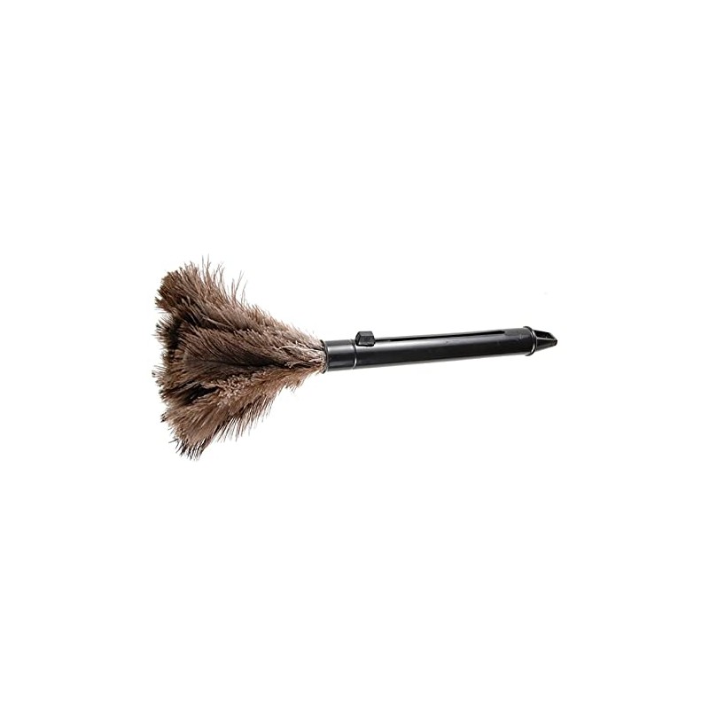 Mumusuki Feather Duster, Natural Ostrich Feathers for Dusting Contoured for