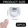 20 Pcs Hem Clips for Pants, Adjustable Clear No-Slip Pant